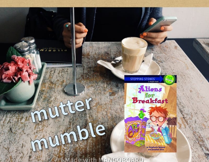 mutter, mumble