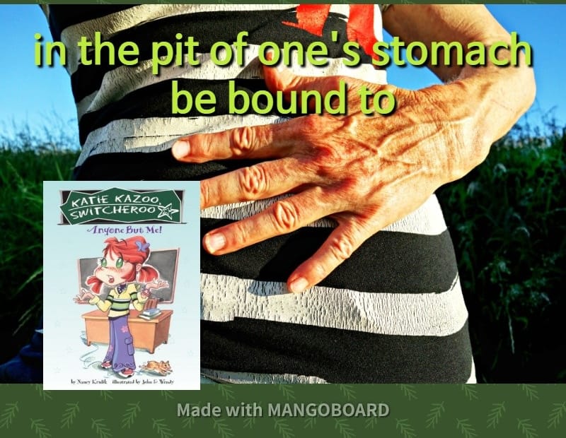 in the pit of one's stomach