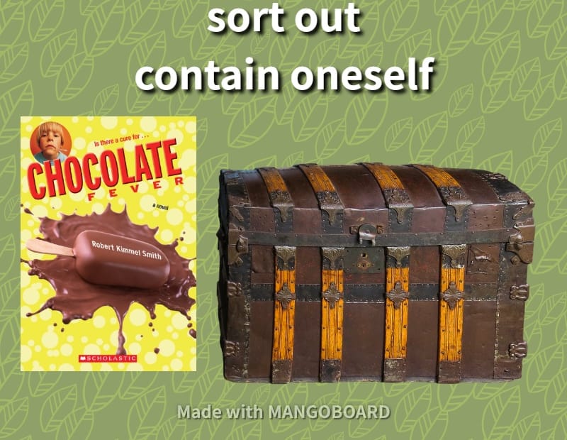 sort out , contain oneself