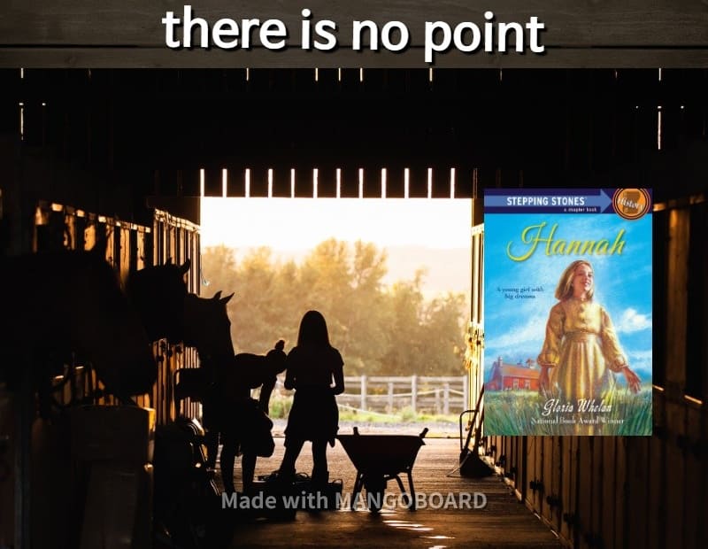 look forward to, there is no point