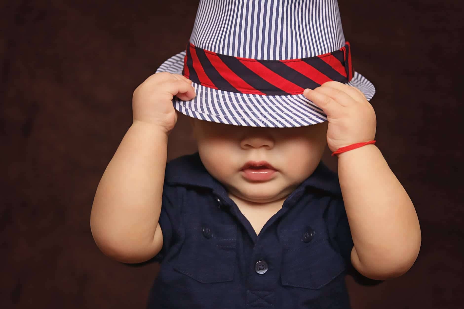 black and white stripes fedora hat