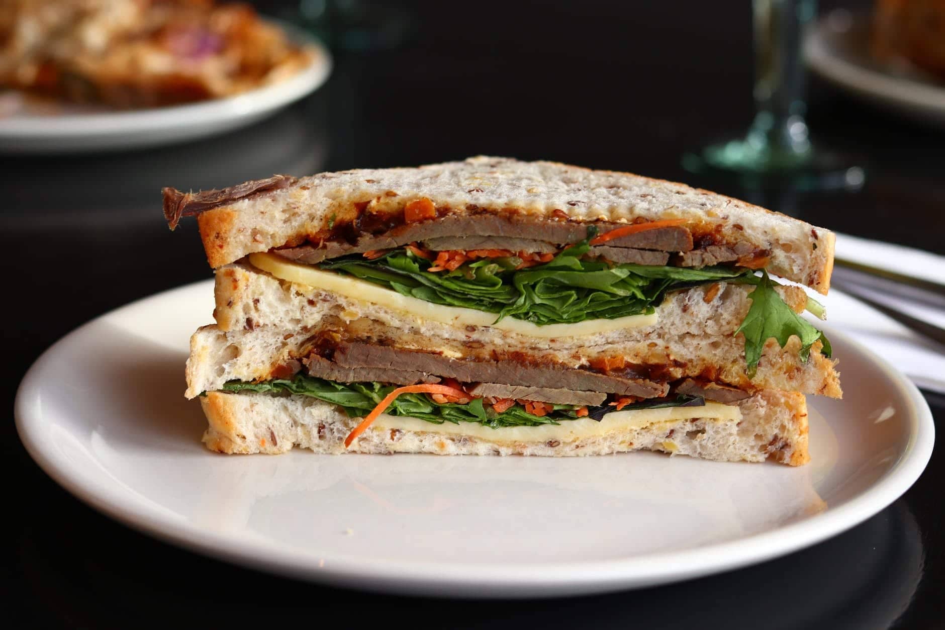 smile with approval - sandwich